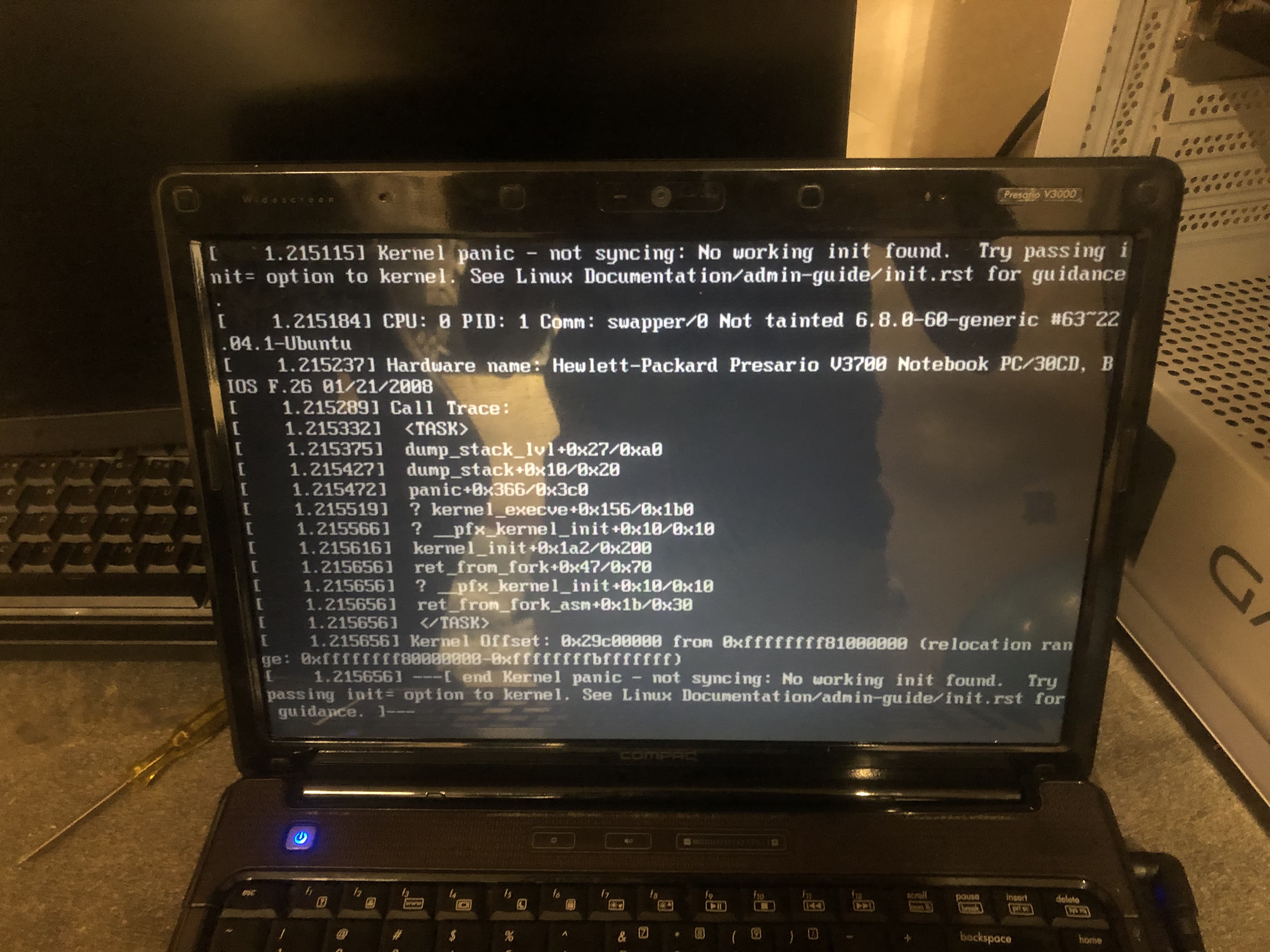 Legacy laptop diagnostic
