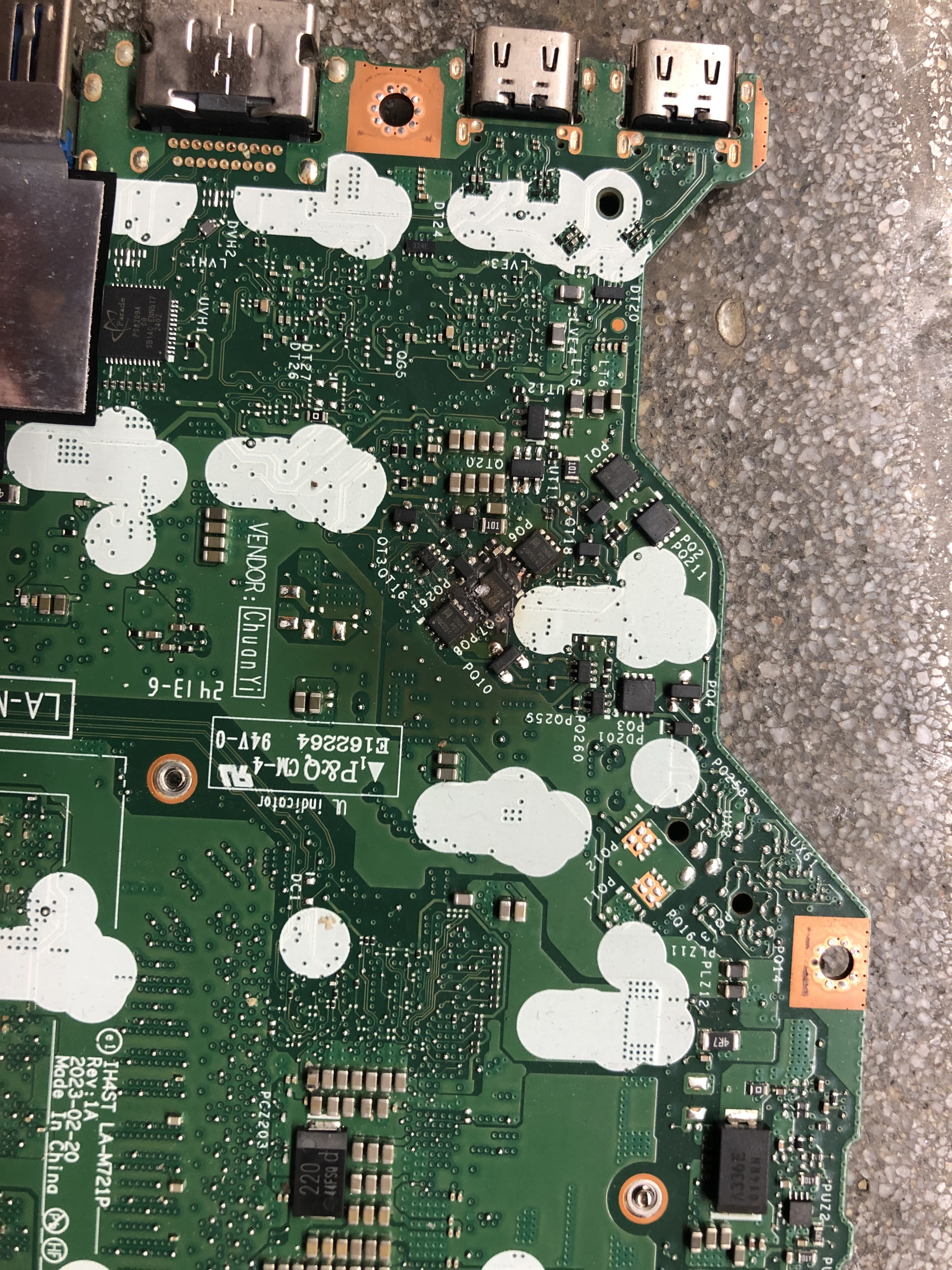 Port-side board close-up